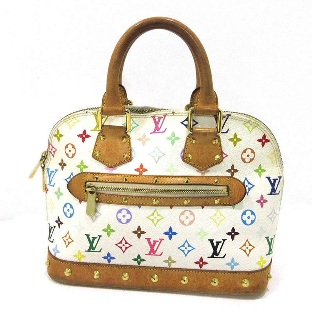 Louis Vuitton Alma Monogram Handbag Multicolor White - Picture 2 of 15